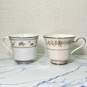 Vintage Teacups Abington Fine Porcelain China & Noritake Ivory China